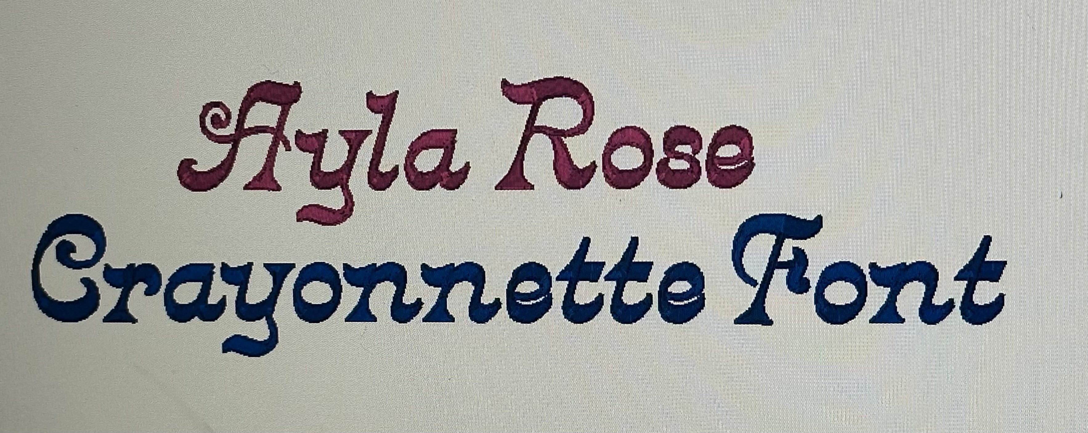 EMBROIDERY BUNNY EARS FONT