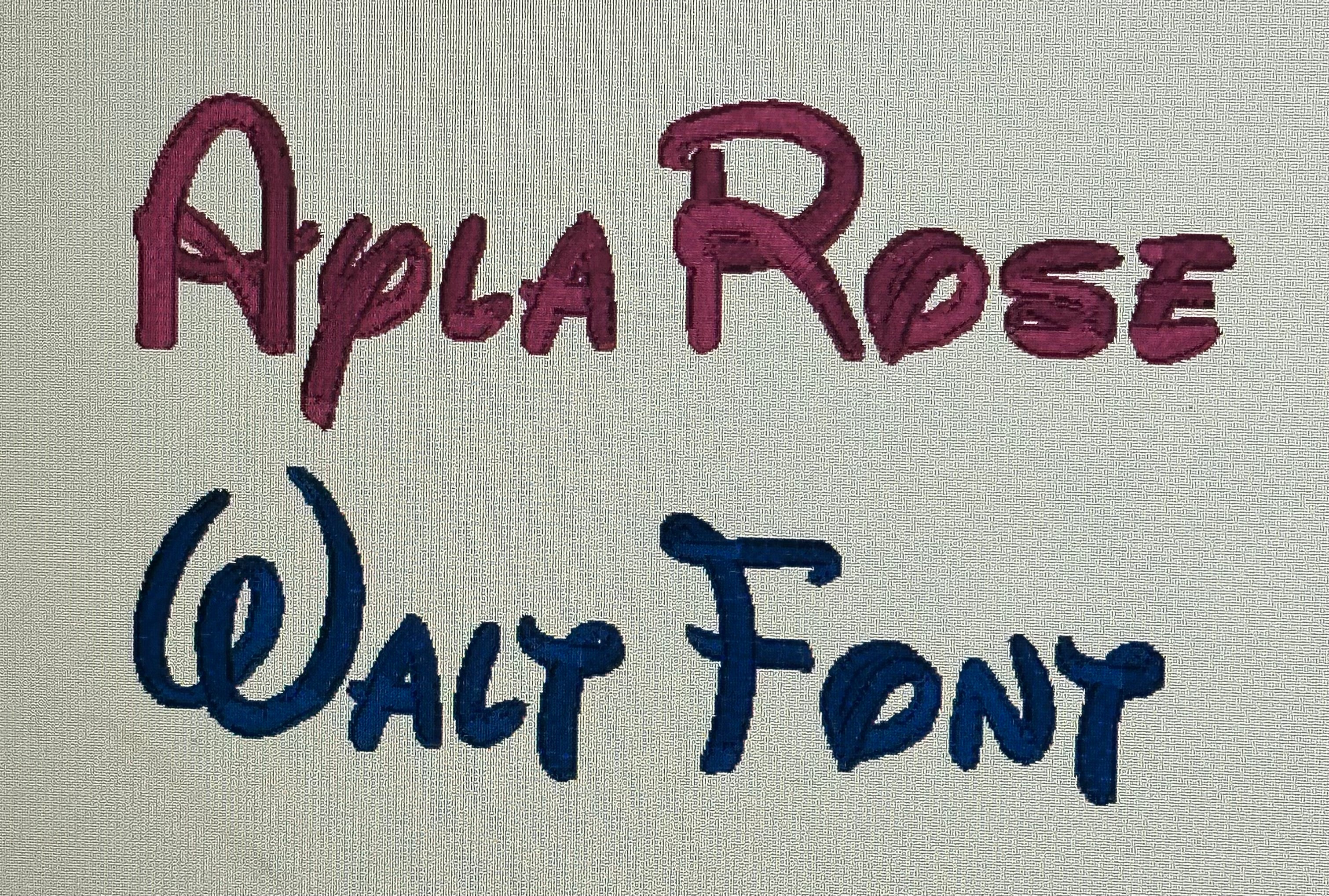 EMBROIDERY BUNNY EARS FONT