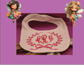 EMBROIDERY MUSLIN BABY DROOL BIBS