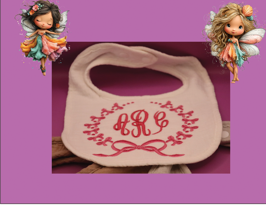 EMBROIDERY MUSLIN BABY DROOL BIBS